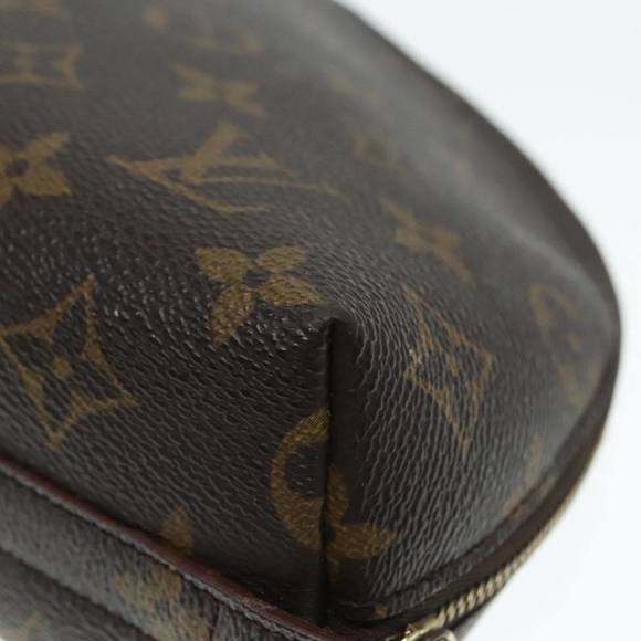 LOUIS VUITTON Monogram Trousse Demi Ronde Cosmetic Pouch M47520 LV Auth 89925 - Picture 15 of 16
